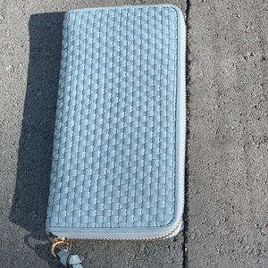 Cole Haan Bethany woven leather continental wallet